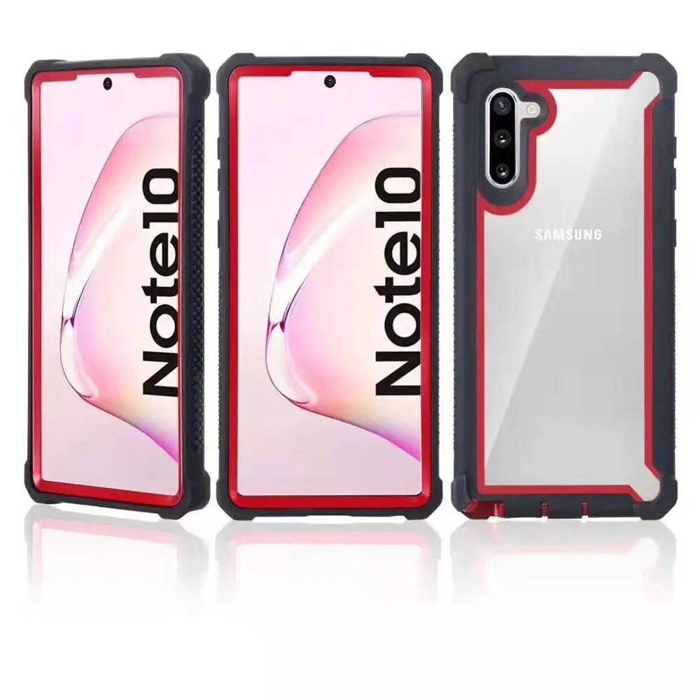 

For Samsung Galaxy note10 case Luxury Armor Shockproof space For Samsung Galaxy note8 note9 shell and transparent case