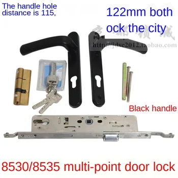 

8530 multi-point linkage broken bridge aluminum casement door lock 8535 aluminum alloy multi-point lock plastic steel door lock