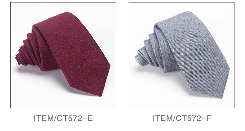 Имитация шерсти галстук сплошной цвет хлопок галстук для мужчин и женщин матовый мягкий Повседневный 6 см галстук сплошной цвет Модный