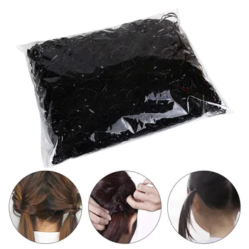 

2000pcs/pack Disposable TPU Fashion For Kids Mini Elastic Hair Band Girls Wedding Hairstyle Soft Braiding Accessories Ring