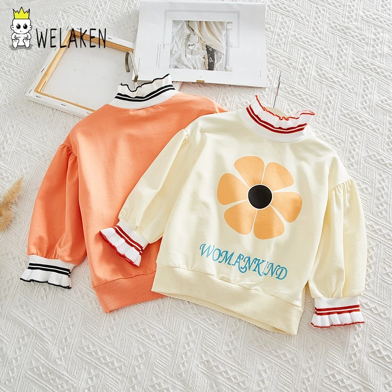 

welaken Pattern Printed Babes Clothing Sweatshirt Long Sleeve Fall And Spring Clothes Outwear Children's Casual Wear