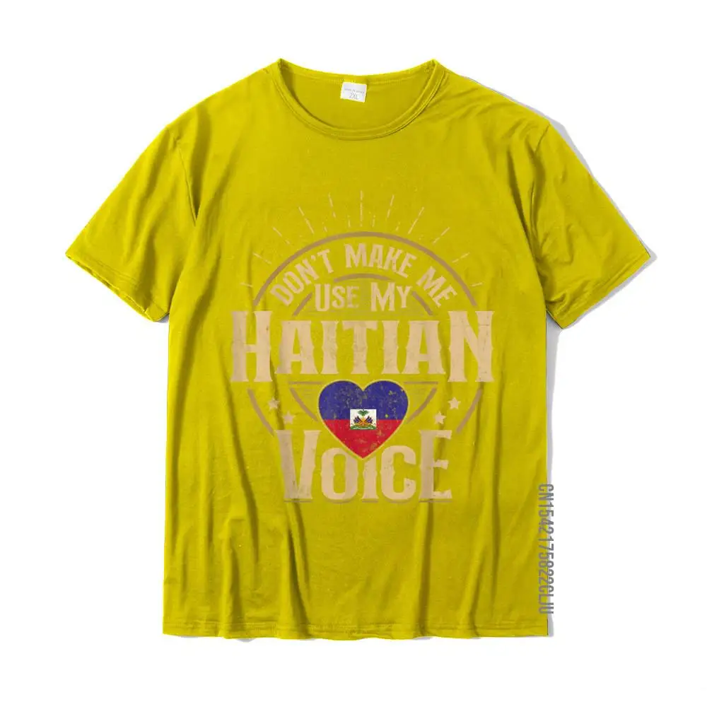 Classic Young Tees Normal Street T Shirt Cotton Short Sleeve cosie Tops T Shirt Round Collar Top Quality Haitian Shirt Funny Quote Joke T-Shirt__34705 yellow