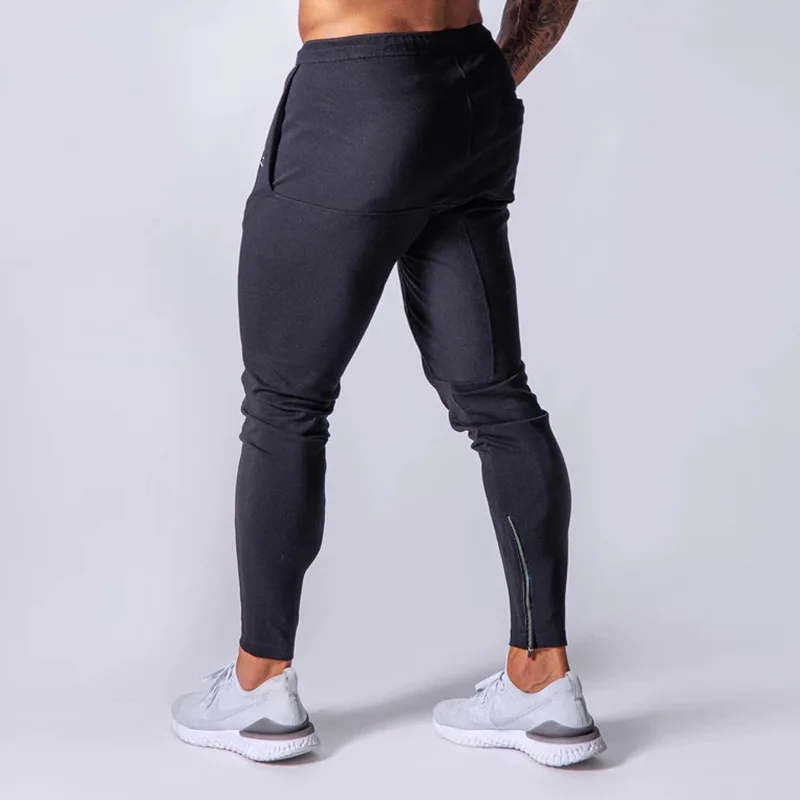 Pantalones deportivos para hombres, pantalones deportivos de bolsillo, foutbol, entrenamiento, deporte, pantalones Elasti