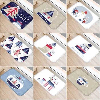 

40x60cm Cute Diy Print Floor Mat Bathroom Ground Mat Slip Door Bath Pad Rug Living Room Kitchen Carpet Home Decor Tree