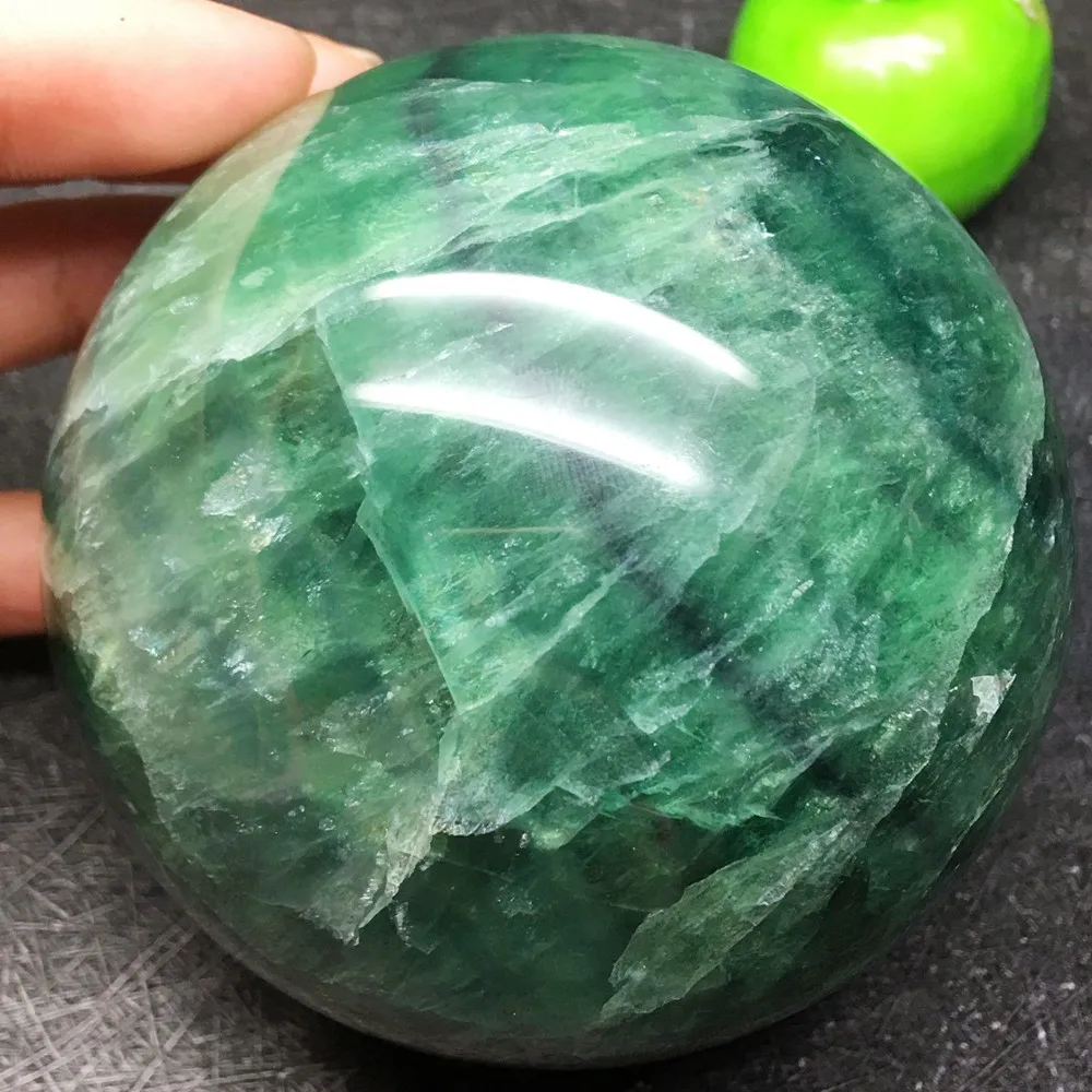 green fluorite quartz sphere (5)