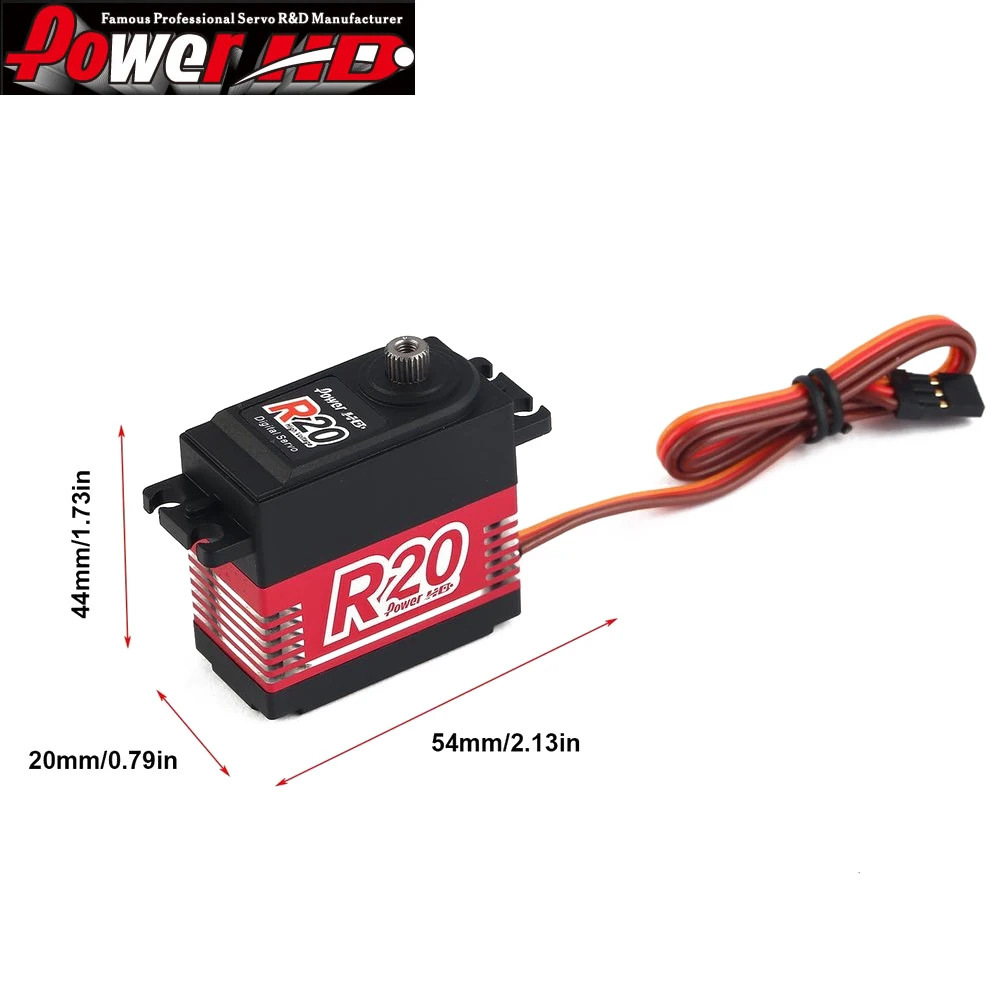 

1pcs Original Power HD R20 High Performance 20Kg 0.085s High-Speed Metal Gear High Voltage Servo
