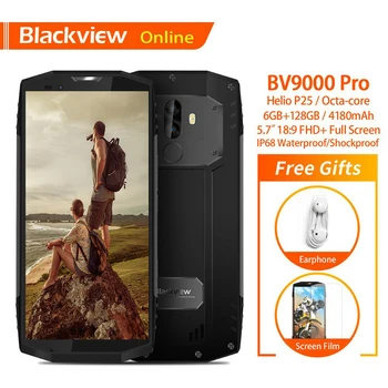 

Blackview Original BV9000 Pro 5.7" IP68 Waterproof Rugged Mobile Phone 6GB+128GB Dual SIM 4180mAh Fingerprint Outdoor Smartphone