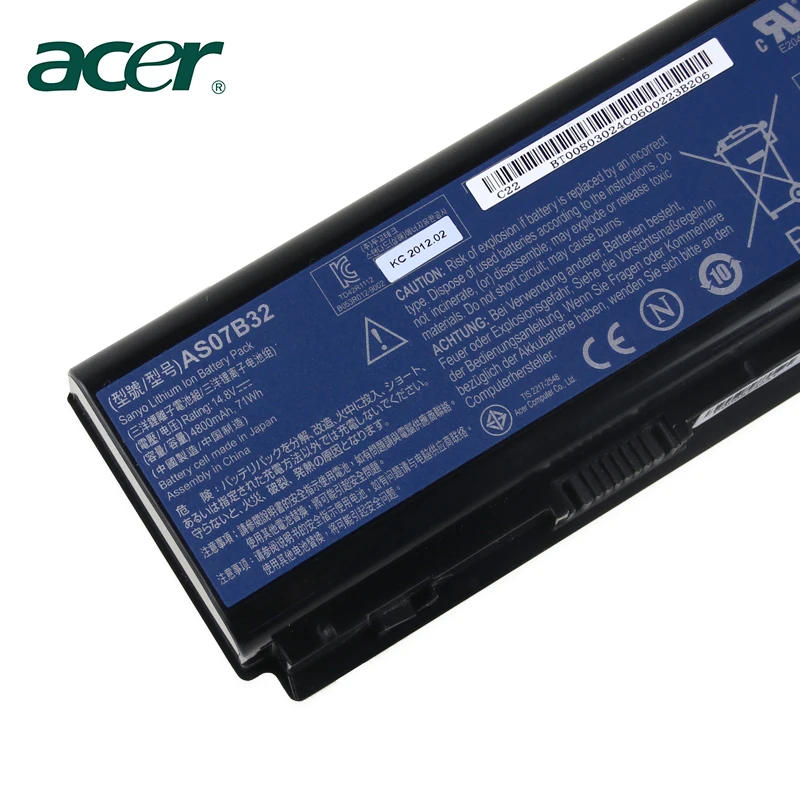 Аккумулятор для ноутбука acer Aspire AS07B31 AS07B32 AS07B41 AS07B42 AS07B51 AS07B52 AS07B61 AS07B71 AS07B71 AS07B72