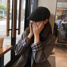 Мужские береты, шапка для зимы и осени, винтажная восьмиугольная кепка, мужская женская теплая Повседневная шапка в стиле Гэтсби, плоская кепка-берет, сохраняющая тепло