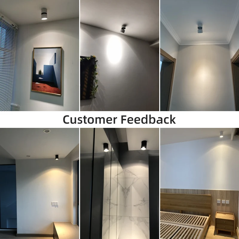LED Downlight Recessed Ceiling Spotlight Surface Mounted Led Downlight 220V 10/15/25W 110V Round Downlights