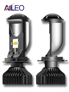 Миниатюрные светодиодсветодиодный автомобильные лампы AILEO Canbus, лампы для прожекторов H4, 200 лм, комплект для преобразования дачи/слабого све...