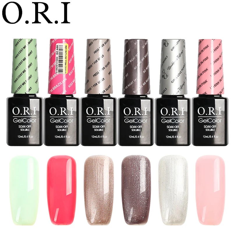 

O.R.I 1PCS Nail Gel Polish 12ML Hybrid Varnish For Nail Art Semi Permanent UV Gel Nail Polish Set For Manicure Gel Lak Lacquer