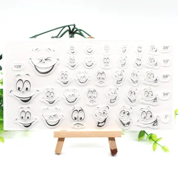

KSCRAFT Face Transparent Clear Silicone Stamps for DIY Scrapbooking/Card Making/Kids Crafts Fun Decoration