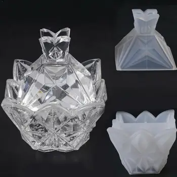 

1pcs Jewelry Storage Box Silicone DIY Crystal Epoxy Silicone Epoxy Tools Craft Accessories Handmade Mould Supplies Home Mou I2A3