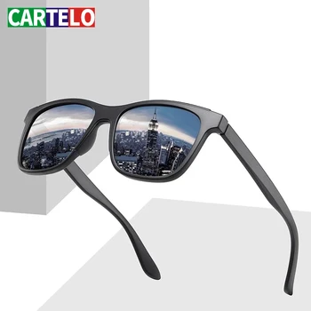 

CARTELO Sunglasses Men Women Driving Square Style Sun Glasses Male Goggle UV400 Gafas De Sol NEW Ultralight Polarized