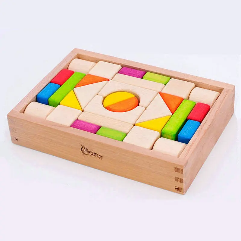 colored wooden blocks