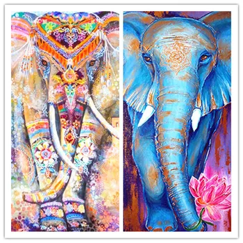 

New Diamond painting Animal Elephant Cross stitch Full drilling scenery diamond painting Home Decoration Children's holiday gift