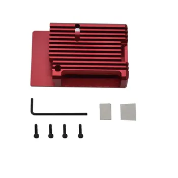 

Raspberry Pi 4 Model B CNC Aluminum Alloy Case Metal Armor Shell with Heat Sinks for Raspberry Pi 4B-NO Fans