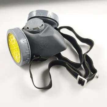 

Double tank mask two valves for easy breathing Easily adjustable strap filtering small dusts mists 1 set