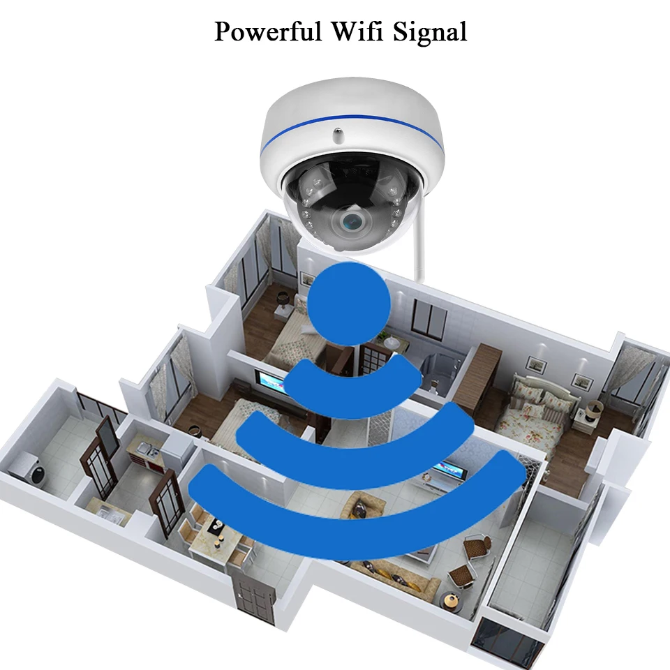 Pripaso 1080P камера WiFi Антивандальная ip наружная беспроводная 2.0MP купольная Аудио