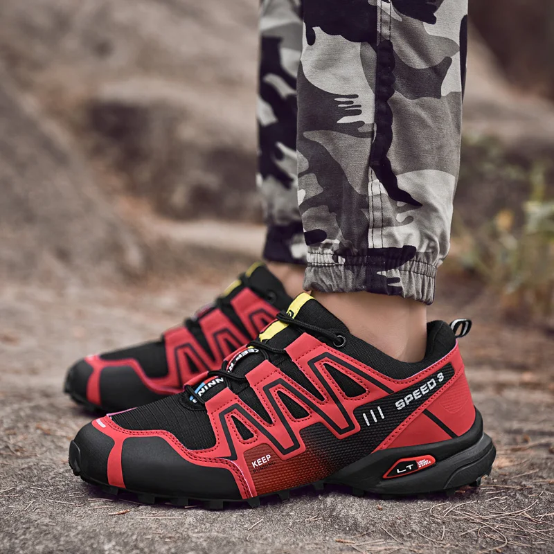 

2019 new Outdoor Sport Shoes men and women Sneakers Men Running shoes Leather non-slip Off-road Walking Jogging Zapatos Hombre