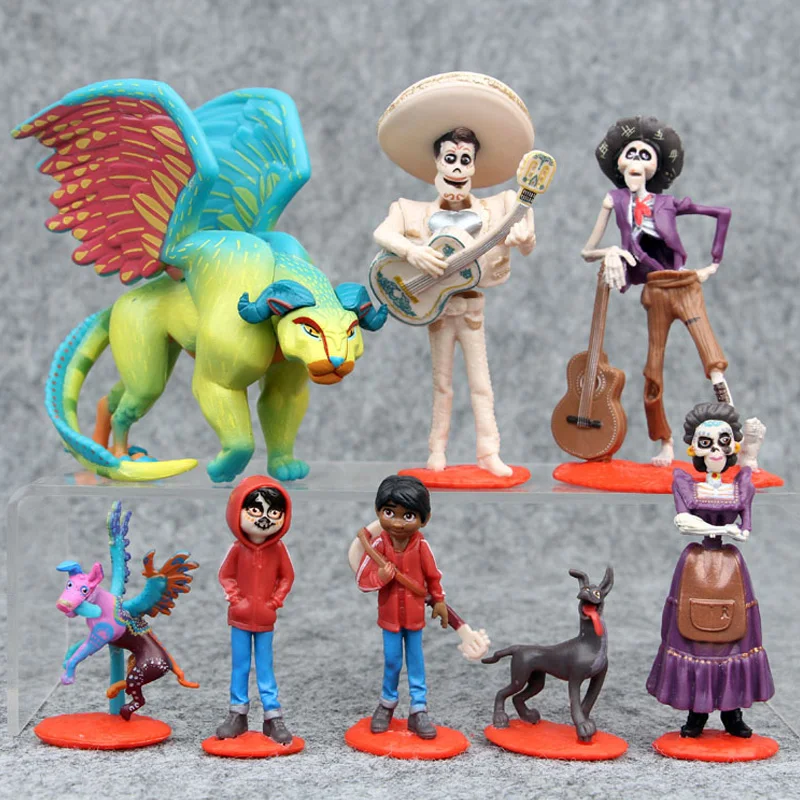 

9pcs/set Disney Movie Coco Action Figure Toys Dolls Model Anime Decoration PVC Collection Figurine Toy Model for Children Gift