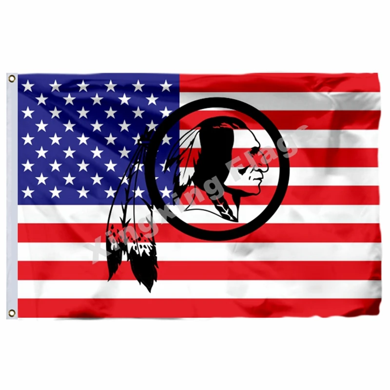 Washington Redskins нации 3ft X 5ft полиэстер баннер летающие Размеры № 4 90X150 см Изготовленный На Заказ Флаг - Цвет: A3