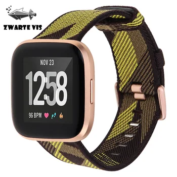 

Sports Fashion Smart Watch Strap for Fitbit versa Hand Woven Fabric Band for Fitbit versa nylon canvas strap watchband bracelet