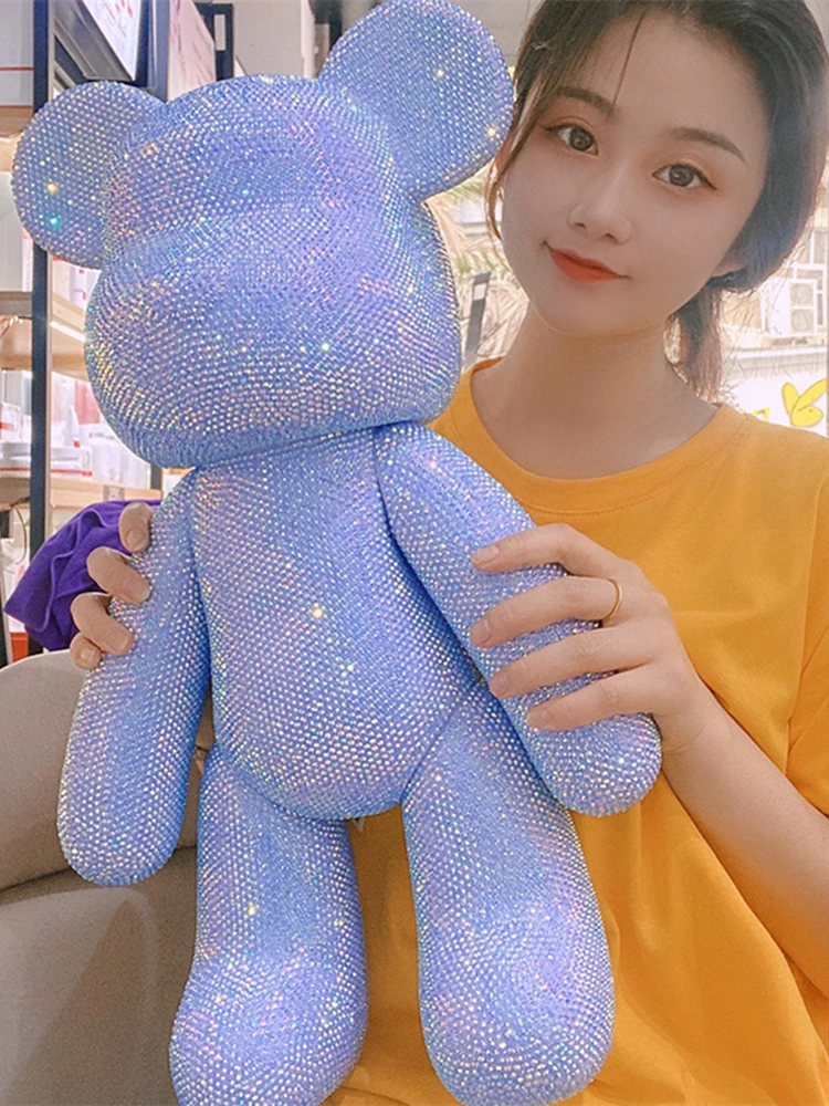 DIY Handmade Diamond Bear Figurines For Interior Rhinestone Aesthetic Room Decor Kawaii Accessories Ornaments Home Decorations | Дом и сад