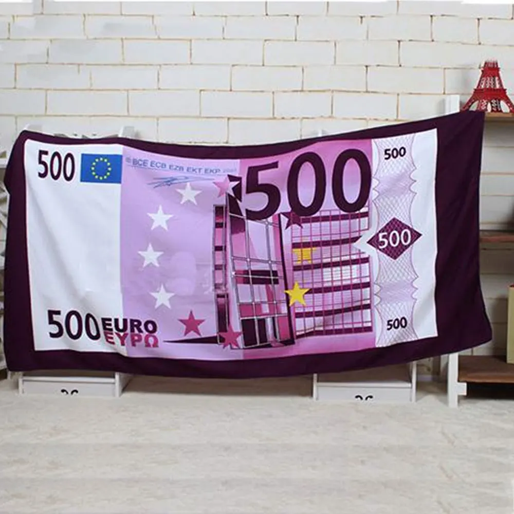 Soft Home Microfibre Beach Bath Towel Swimming Spa Sport Gym Travel Multi-Type - Цвет: 500Euro