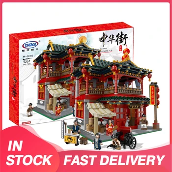 

XingBao Official 01002 Street Series Ancient Chinese Architecture MOC China Town Building Blocks 3267pcs Bricks Toys For Gift