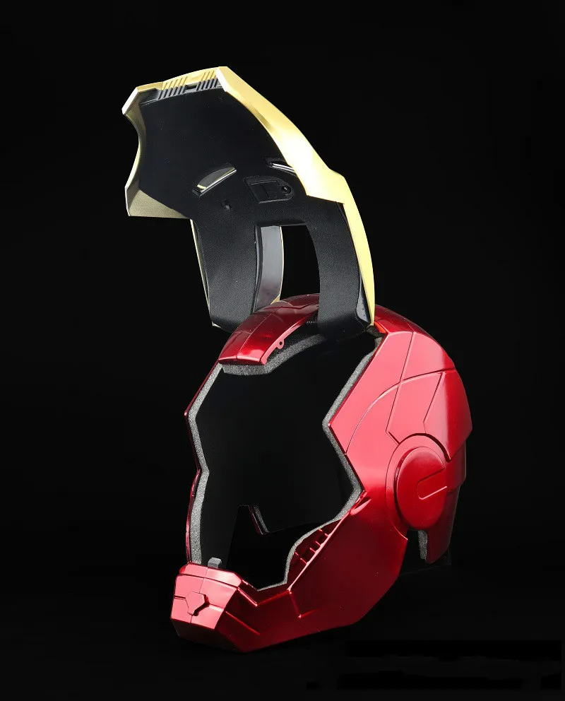 Аниме Мстители эндшпиль для косплея Железного человека маска Тони Старка на всю голову светодиодный открытый шлем ПВХ маски Детские вечерние на Хэллоуин