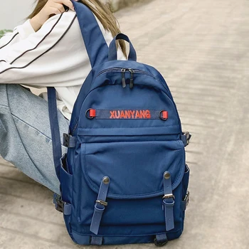 

College Student Girl Backpack Laptop Women Nylon Travel School Bag Ladies Book Waterproof Backpack Female Fashion Bag New Trendy