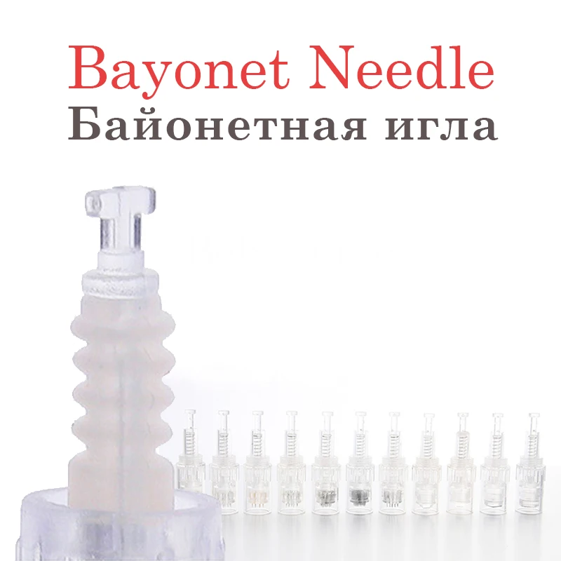 Штыковый наконечник Titanium12 36 42 Pin Nano иглы для MYM Dermapen 3 5 7 9 картридж Niddles для Derma Dr. Pen Электрический микроиглы