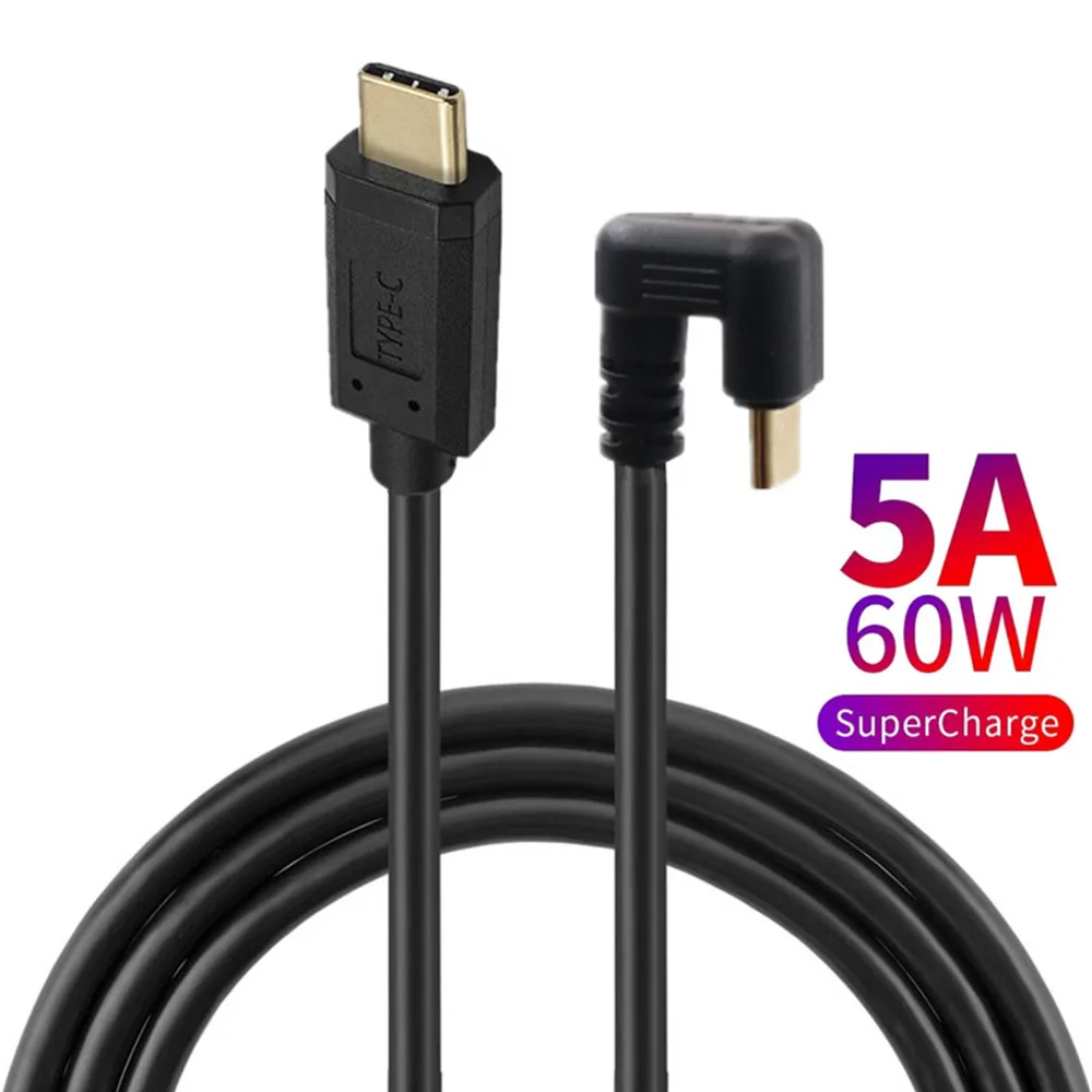 

USB 3.1 Gen2 Type-C Male To Male 10Gbps 4K 60Hz Charging Extension Cable U-Shaped USB-C Elbow Car Data Cable 0.3M 0.6M 1M 1.8M