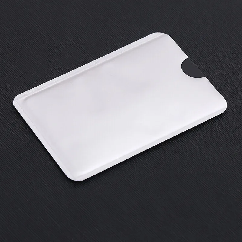 10 pcs Anti-Scan Card Sleeve Credit RFID Card Protector Anti-magnetic Aluminum Foil Portable Bank Card Holder