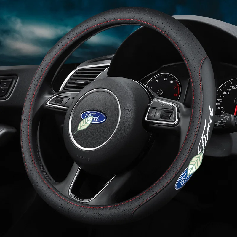 Чехол рулевого колеса автомобиля противоскользящие аксессуары для Ford Explorer Mondeo