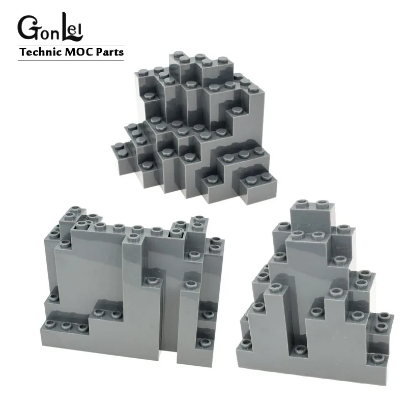 1 10 шт. прямоугольная панель MOC для горного кирпича 4x10x6 eBuilding Blocks детали DIY игрушки