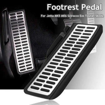 

Stainless Steel Car Styling Dead Footrest Pad Sport Foot Rest Pedal for Golf MK5 MK6 Jetta MK5 Scirocco Eos Touran Skoda