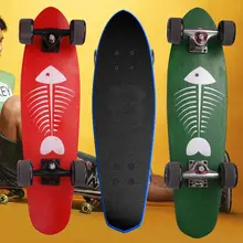 27inch wooden big fish skateboard small fish board Maple banana board Four Wheel Scooter adult men women brush Street Skateboard