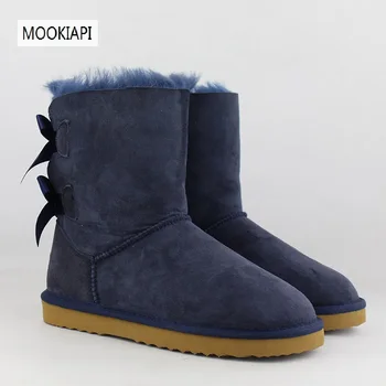 

In 2019, Europe's latest high-quality women's snow boots, real sheepskin, natural wool, women's boots, free delivery