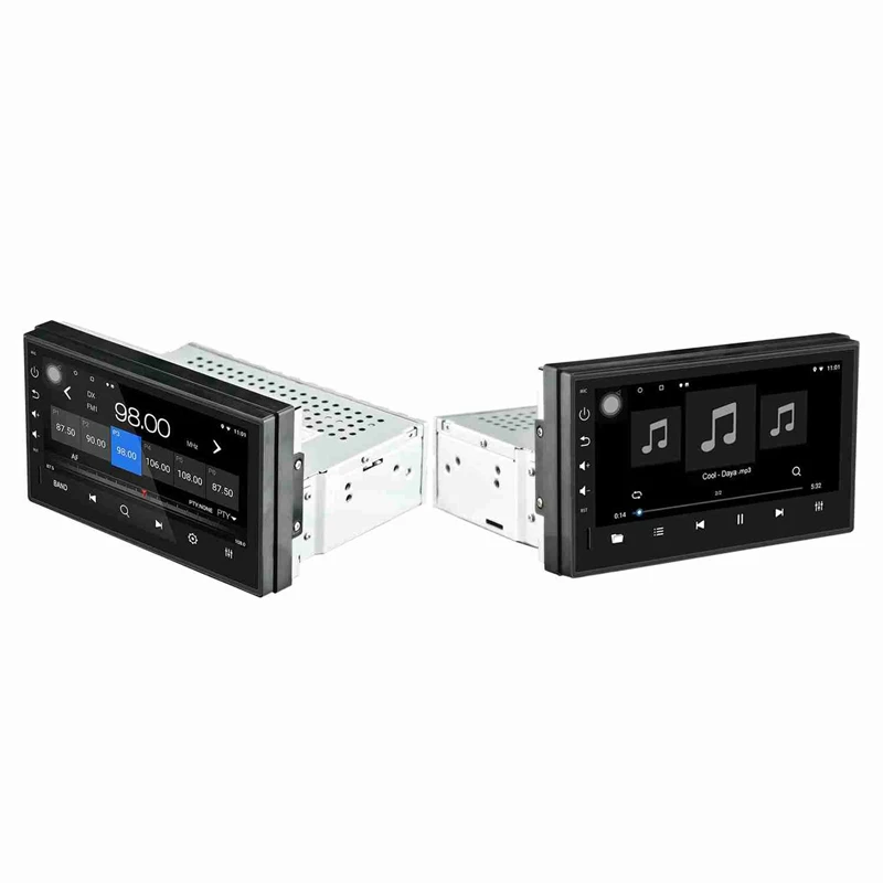  1Din 7 Inch Android 8.1 Eight Core Car Stereo Radio Capacitive Press Screen 4G+ 32G GPS Navigation 