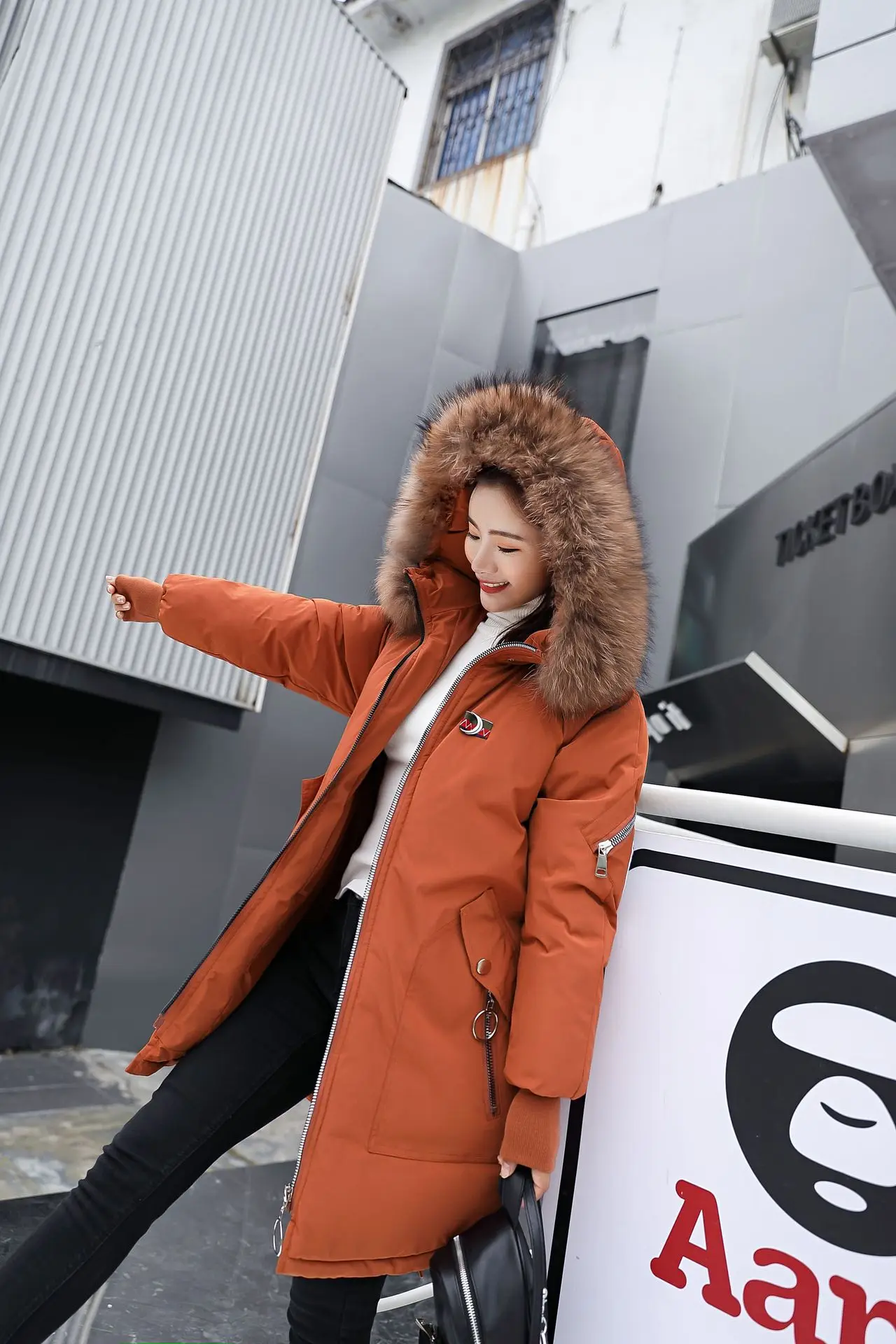 Harajuku Wind BF/хлопковое пальто с капюшоном для девочек, осенне-зимняя одежда г. стиль, корейский стиль, для школьников