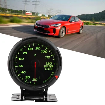

12V 64 Color LED Backlight LCD display Water Temperature Gauge 20-120℃ with Electronic Pressure Sensor NPT1/8" for Auto Racer