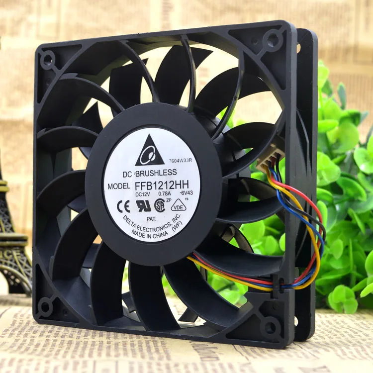 Вентилятор охлаждения Delta FFB1212HH 12 см 12025 А 4-проводной PWM | Компьютеры и офис