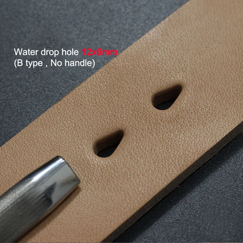 4x6 мм/5x8 мм ручной DIY кожаный плоский дырокол, отверстие в виде капли воды 5x9 мм RCIDOS кожаный материал для сумки вырезанный штамп, Япония DC53 сталь - Цвет: Water drop 12x6mm