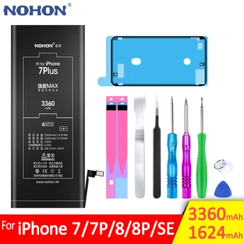 

NOHON Battery For Apple iPhone 7 8 Plus SE 7Plus 8Plus iPhone7 iPhone8 7G 8G Replacement Lithium Polymer Mobile Phone Bateria