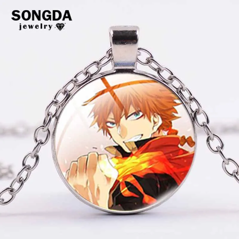 Цепочка с подвеской в виде черного клевера японского аниме для мужчин и женщин