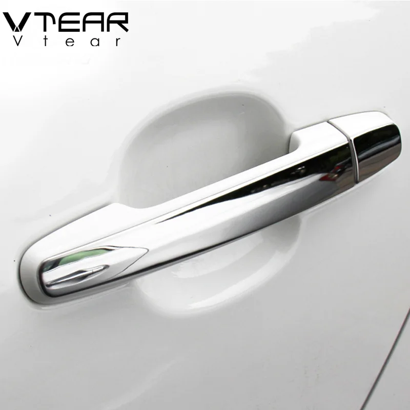 Vtear For Toyota Corolla door handle cover door pull paster trim stainless steel car-styling decoration products accessory 09-13