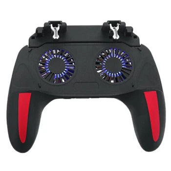 

Double Cooler Radiating Gamepad with Dual Cooling Fan for PUBG Mobile Controller Mobile Phone PUBG Joystick